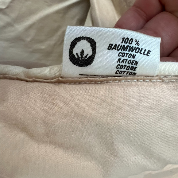 Seventh Heaven USA Duvet Insert Down Full Queen Tan 100% Cotton Channel Stitch - Picture 12 of 14